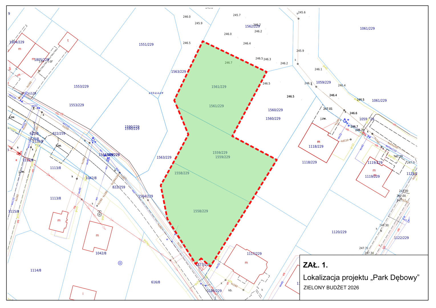 Lokalizacja projektu „Park Dębowy”